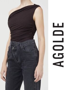 AGOLDE - Hilma Twist Bodysuit (Brownie)
